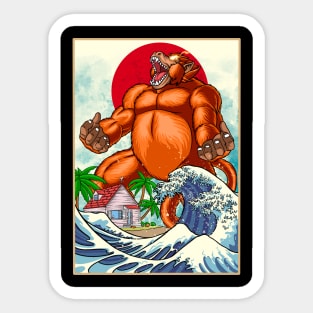 goku kanagawa Sticker